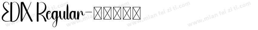 EDIX Regular字体转换
